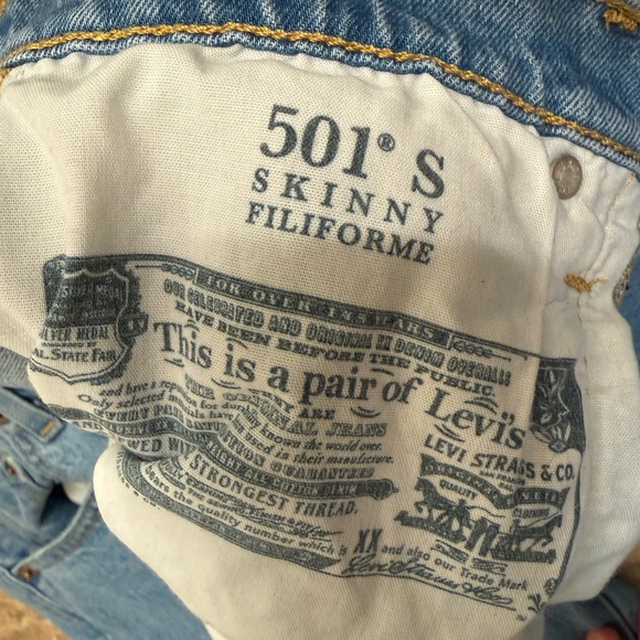 Levi's Light Blue Skinny Jeans - Picture 4 of 4